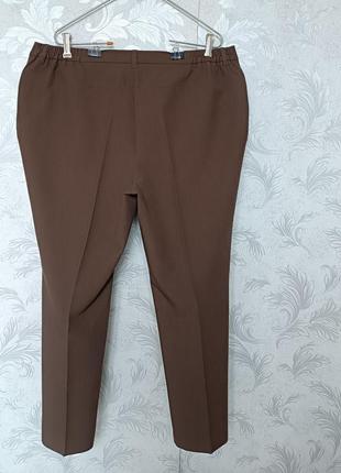 Р 18-20 / 52-54-56 базовые коричневые классические штаны брюки большие батал gundi-wi4 фото