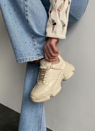 Кросівки жіночі в трьох кольорах еко шкіра демісизоні платформа