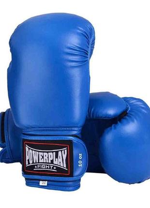 Боксерські рукавиці powerplay 3004 classic сині 10 унцій pro720