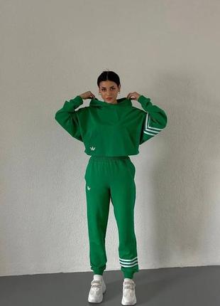 🎨4! шикарний жіночий спортивний костюм зелений зеленый женский спортивный весняний весна2 фото