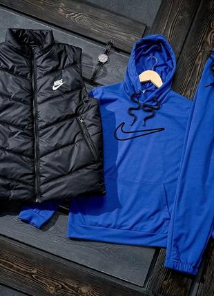 Комплект nike: весняний спортивний костюм + жилетка