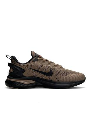 Мужские текстильные кроссовки nike winflo sand black, мужские текстильные кеды найк песочные, мужская обувь7 фото