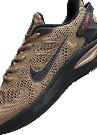 Мужские текстильные кроссовки nike winflo sand black, мужские текстильные кеды найк песочные, мужская обувь9 фото