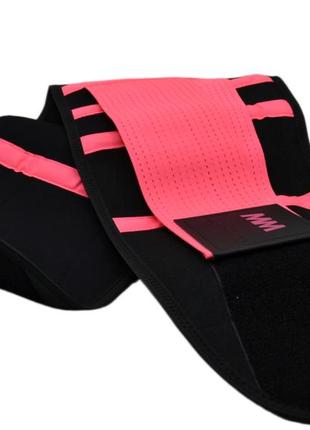 Спортивный пояс компрессионный madmax mfa-277 slimming belt black/neon pink m pro_11003 фото
