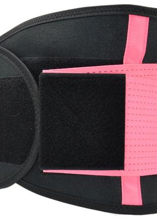 Спортивный пояс компрессионный madmax mfa-277 slimming belt black/neon pink m pro_11005 фото