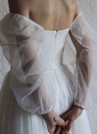 Весільна сукня міді м3 фото