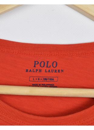 Polo ralph lauren l/xl* / м'який бавовняний лонгслів із великими принтами7 фото