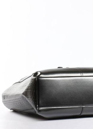 Вмістка зручна сумка з тисненням із натуральної шкіри5 фото