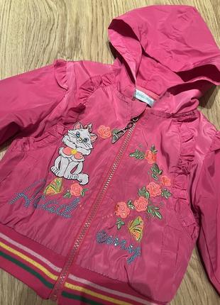 Вітровка для дівчинки рожева куртка легенька весняна2 фото