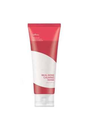 Маска гелева заспокійлива з пелюстками троянд isntree real rose calming mask, 100 мл