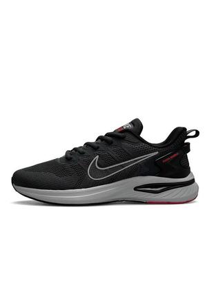 Мужские текстильные кроссовки nike winflo dark grey, мужские текстильные кеды найк серые, мужская обувь8 фото