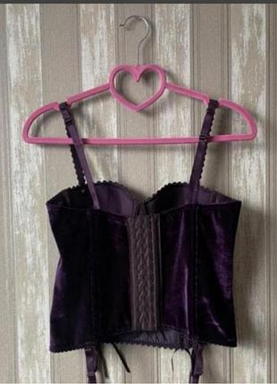 Корсет велюровый