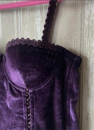 Корсет велюровый