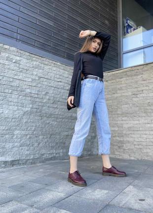 Туфли бордовые кожаные на шнурках низком ходу женские натуральная кожа5 фото