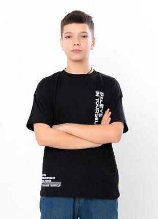 Стильна підліткова футболка з надписами, футболка з принтом для хлопчика, модная подростковая футболка с надписью для мальчика3 фото