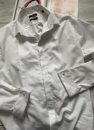 Белая базовая рубашка!6 фото