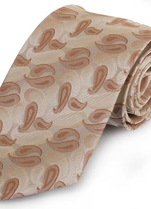 Необычный мужской широкий галстук schonau & houcken (шенау & хойкен) fareps-09 бежевый
