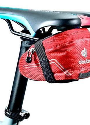 Стильная подседельная сумочка deuter bike bag race ii, 3290717 5050, красный