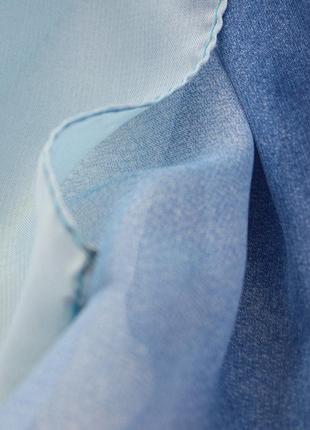 Женский шарф из шифона 150 на 50 dress 11-300_сине-голуб2 фото