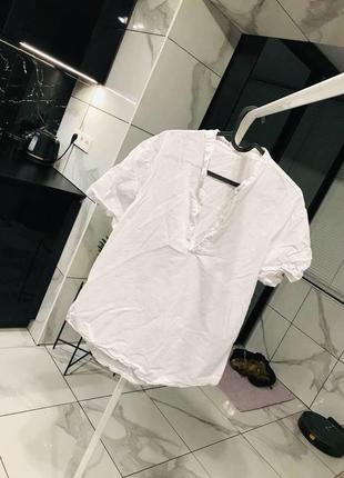 Белая мужская рубашка1 фото