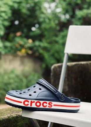 Кроксы сабо crocs bayaband clog navy2 фото