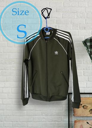 Жіноча олімпійка adidas originals sst track top jacket night cargo green, (р. s)