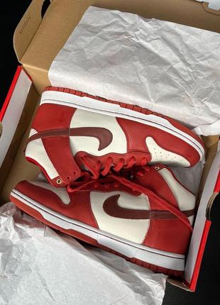 Nike dunk high 70 red/white