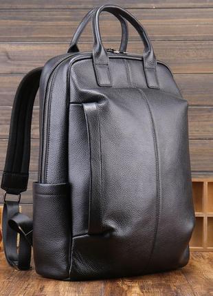 Великий чоловічий шкіряний рюкзак сумка 2 в 1 трасформер, сумка-рюкзак для чоловіків з натуральної шкіри pro3200