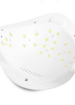 Led uv led уф лампа sun5 сан5 48вт для нарощування нігтів, гель-лак біла pro_3494 фото