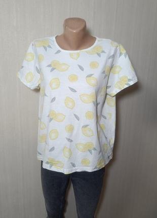 Жіноча футболка в лимонах . прикольна футболка. футболка біла з принтом2 фото