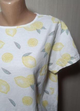 Жіноча футболка в лимонах . прикольна футболка. футболка біла з принтом3 фото