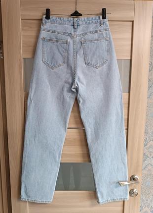 Стильні прямі високі джинси7 фото