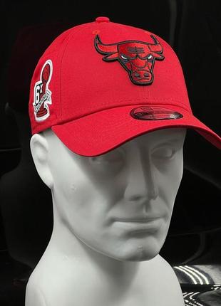 Оригинальная красная кепка new era 9forty chicago bulls9 фото