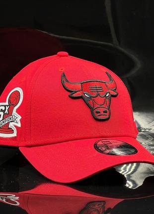 Оригінальна червона кепка new era 9forty chicago bulls