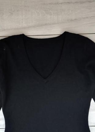 Чорний жіночий м'який пуловер кашемір 100% s-m2 фото