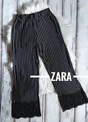 Штани широкі в полоску zara