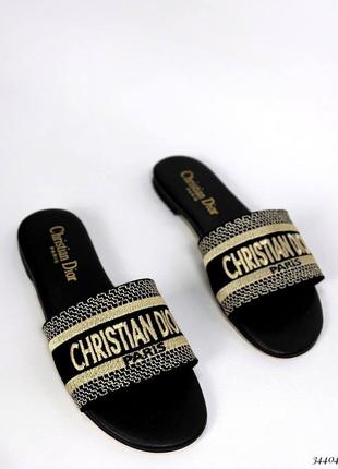 Текстильні шльопанці christian dior