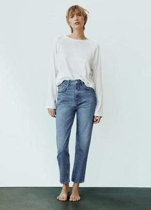 Джинси trf mom fit high waist zara