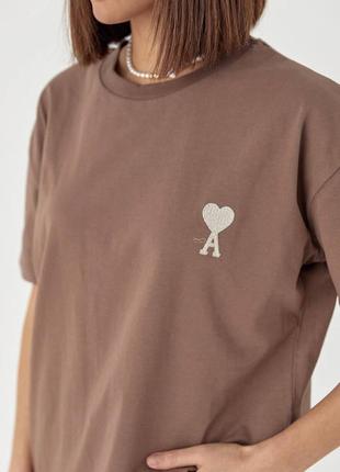 Брендова жіноча футболка ami4 фото