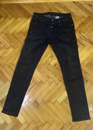 Чорні скіні джинси h&m