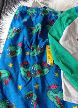 Тепла флісова піжама піжамка домашній костюм динозавр primark5 фото
