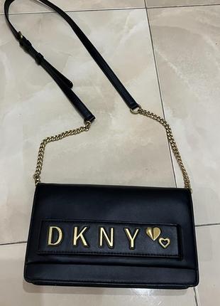 Сумка шкіряна dkny