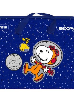 Папка-портфель на молнии kite snoopy sn21-202