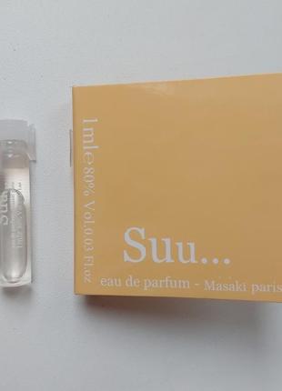 Женская парфюмированная вода пробник masaki matsushima suu