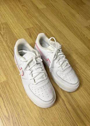 Кроссовки кожа натуральная nike air force 1 оригинал размер 38 24 см10 фото