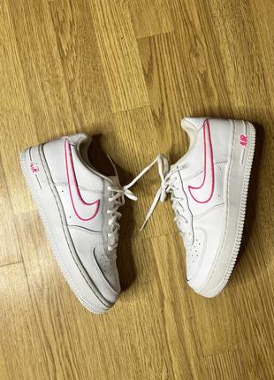 Кроссовки кожа натуральная nike air force 1 оригинал размер 38 24 см3 фото