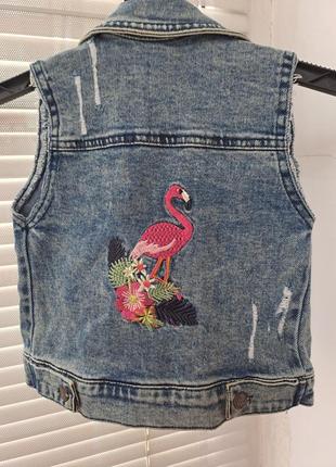 Жилет жилетка джинсова безрукавка желет 3 р 98