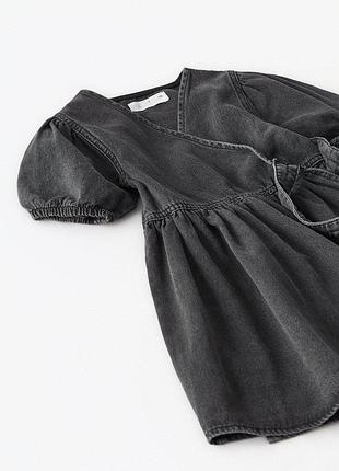 Плаття zara джинсове на запах
