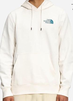 Кофта the north face hoodie in white, оригінал