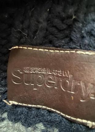 Чоловічий светр superdry розмір m, 30% шерсть3 фото